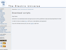 Tablet Screenshot of download.the-electric-universe.info